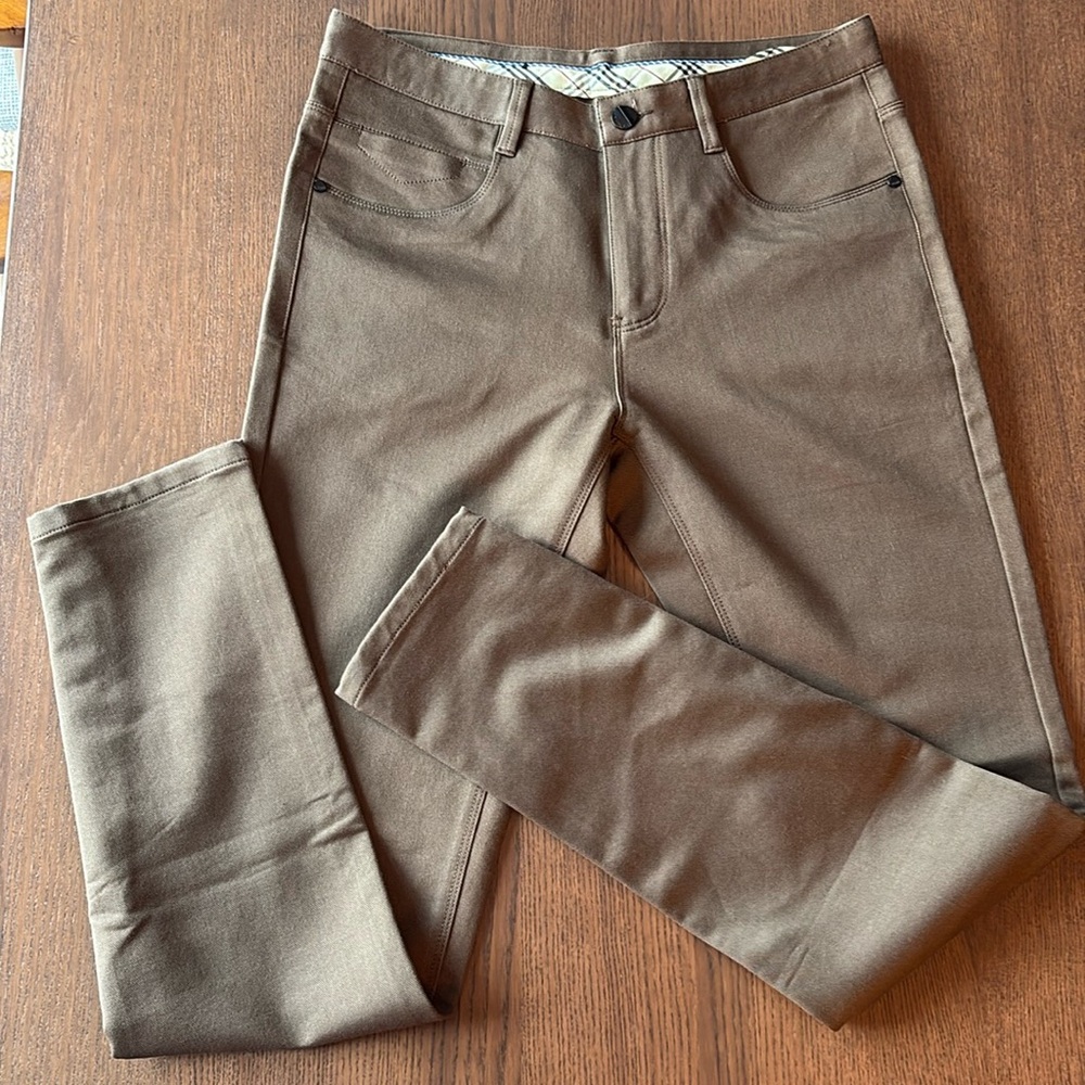 VERSACE - Vstuaie Taupe Brown 5-pocket Stretch Cotton Twill Pants 32/32